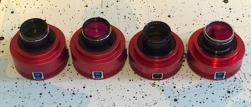 How does Martin use his four ASI cameras?