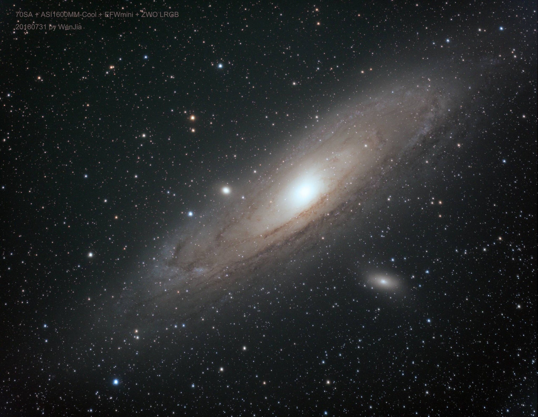 First Light with ASI1600MM-Cool+EFWmini+ZWO New RGBL